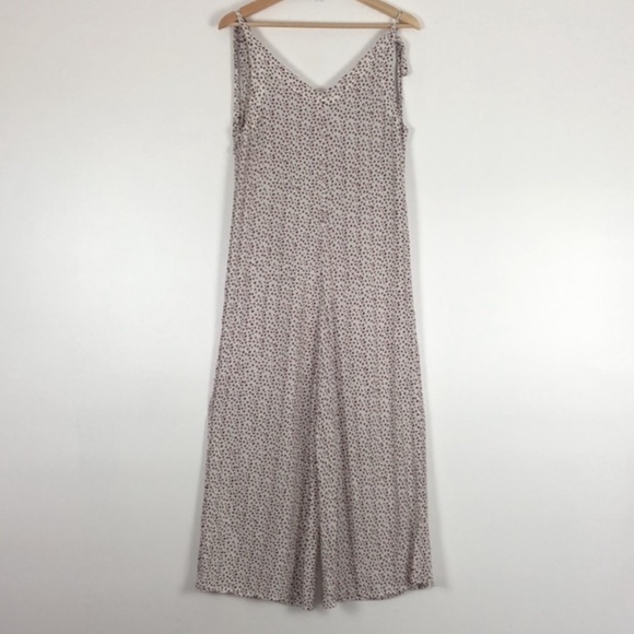 EBERJEY V Neck Felix Jordan Jumpsuit with Tie Shoulder Straps Size Medium - Picture 5 of 9